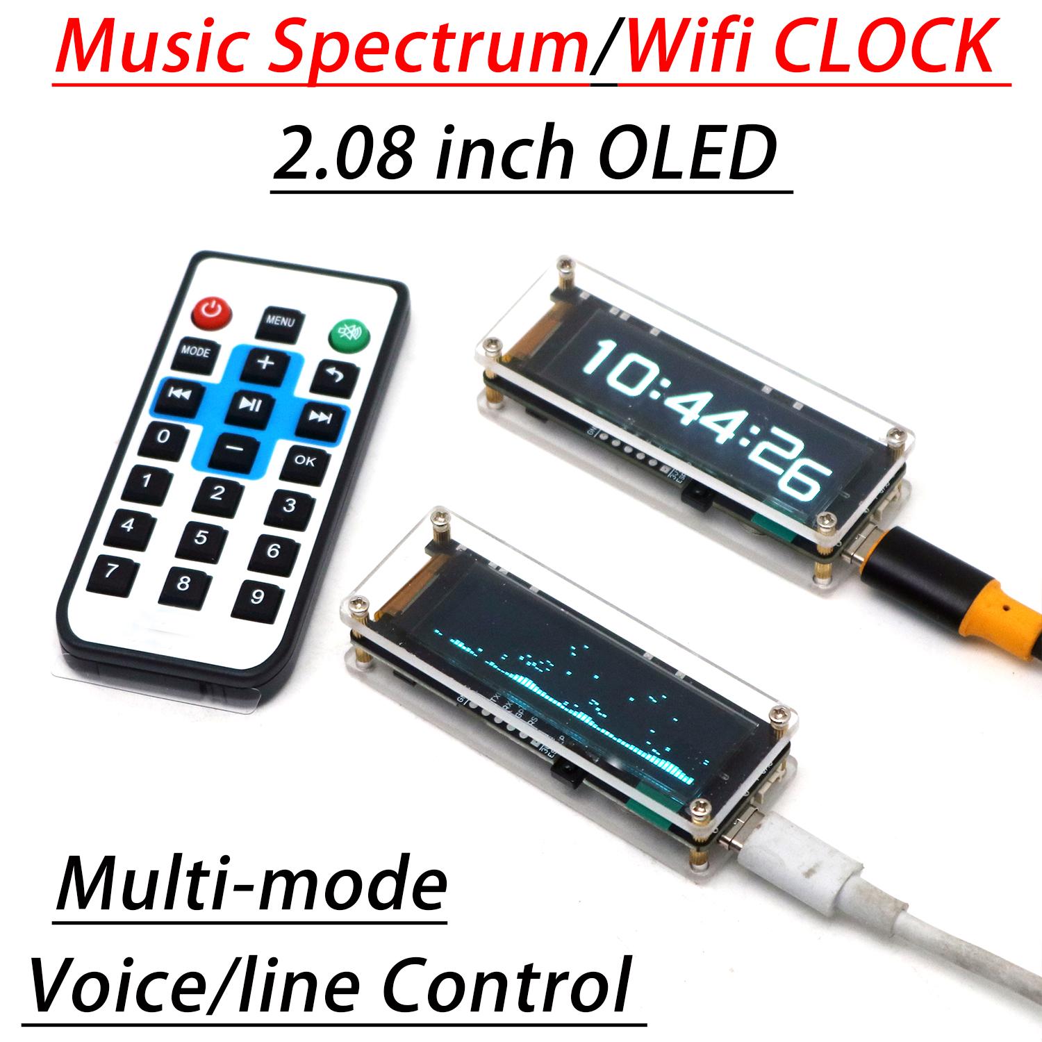 Audio Music Apps - 2.08인치 OLED 오디오 음악 스펙트럼 WiFi