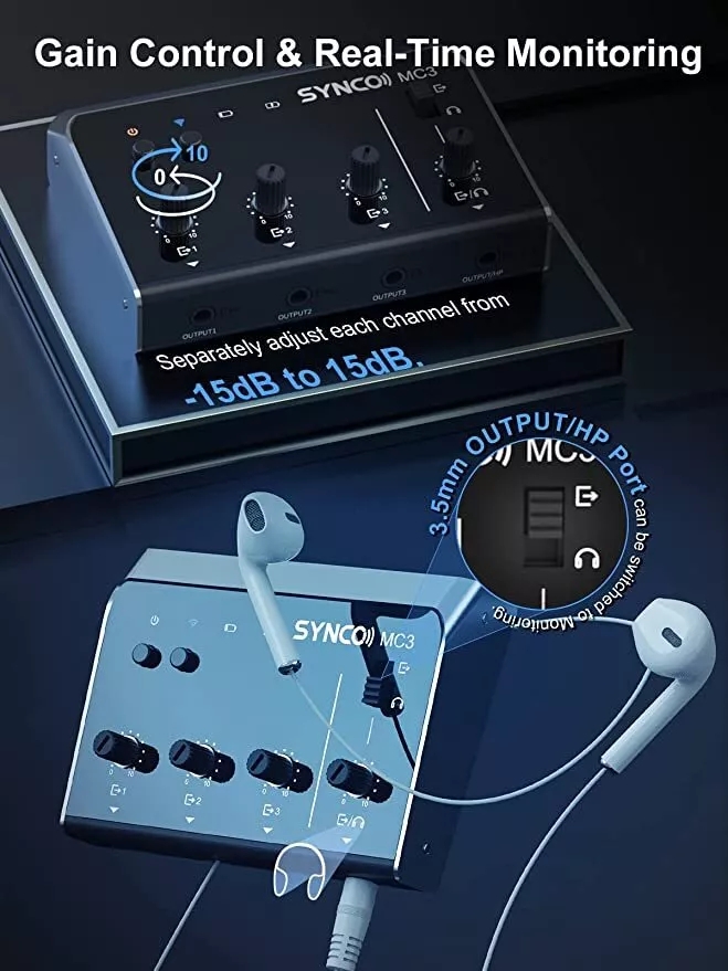 Synco MC3 Lite 오디오 믹서 4채널 초소형  - Audio And Music Mixer 리뷰 및 가격
