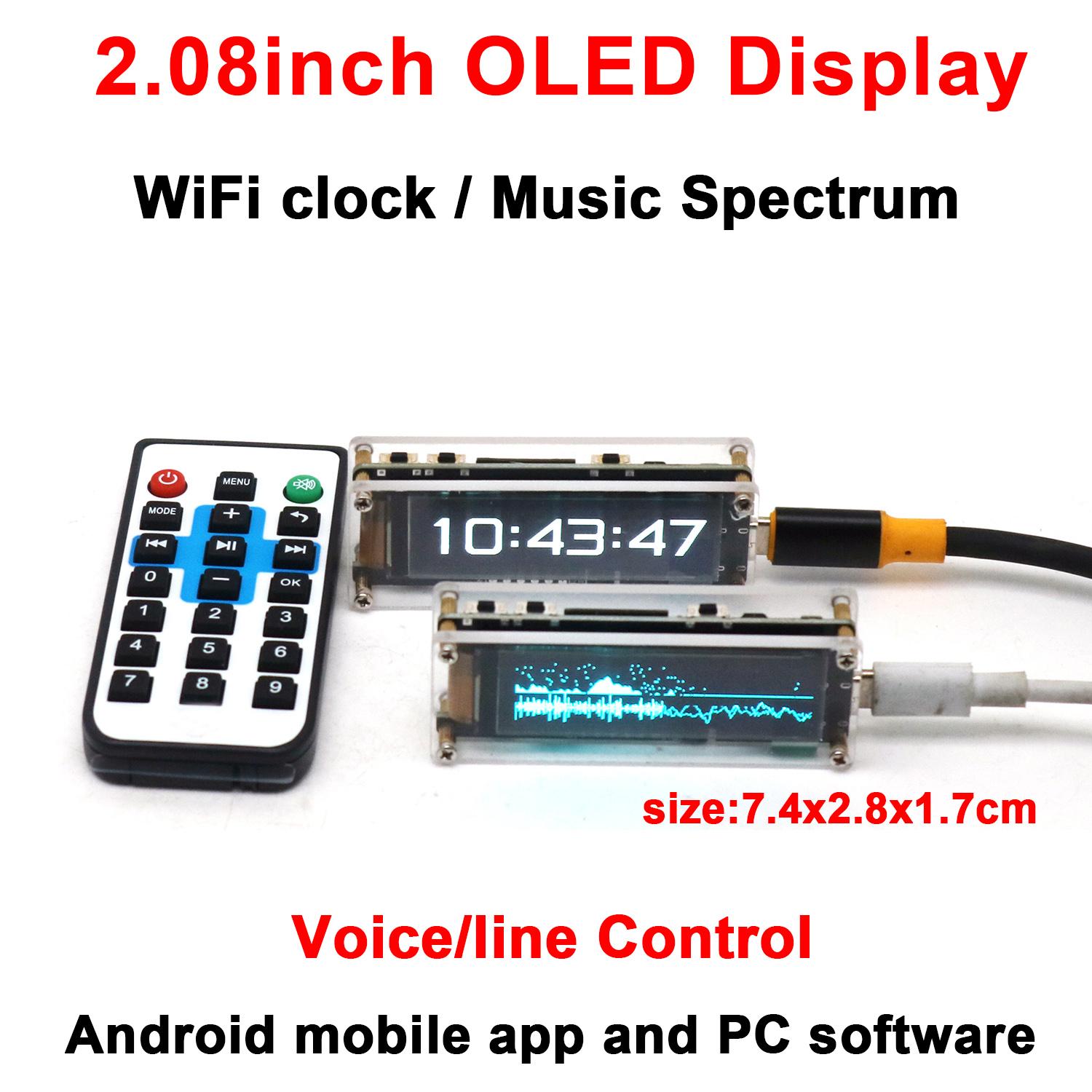 2.08인치 OLED 오디오 음악 스펙트럼 WiFi 시 - Audio Music Apps 리뷰 및 가격