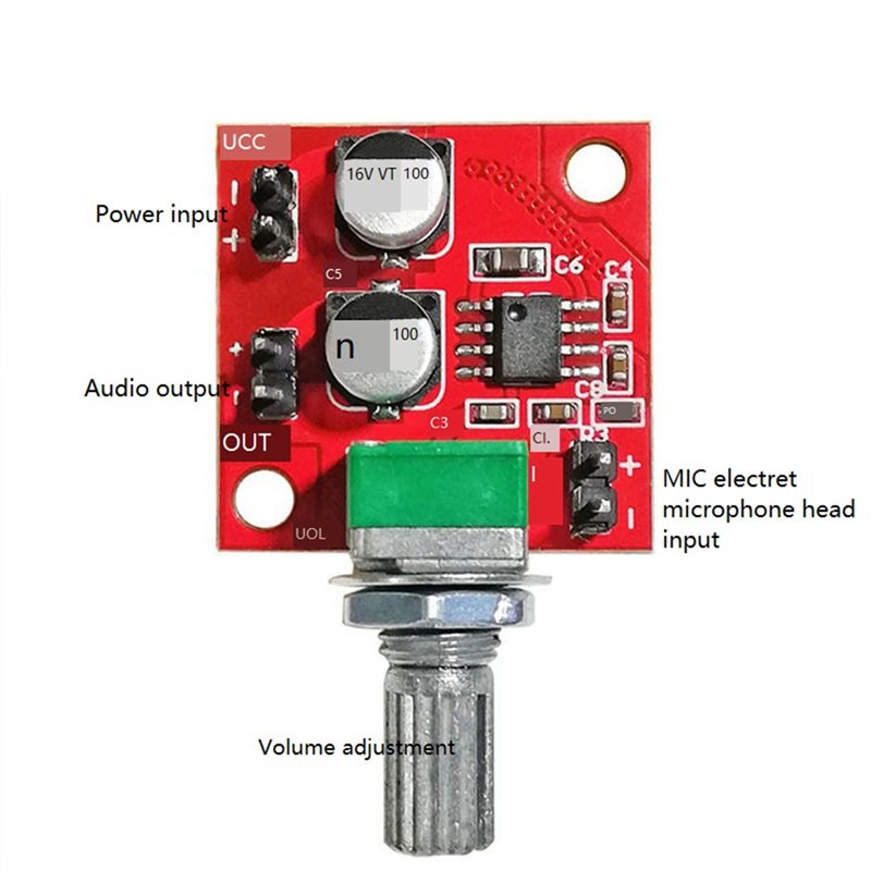 -[A51I 디지털]LM386 일렉트릿 마이크 증폭기  - Portable Amplifier Mini 리뷰 및 가격