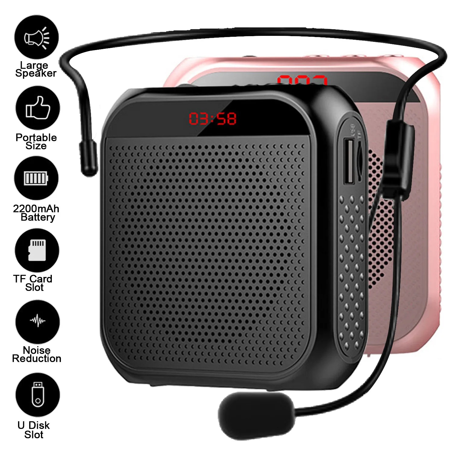 휴대용 음성 증폭기 메가폰 미니 오디오 스피커 (마이크 - Portable Amplifier Mini 리뷰 및 가격