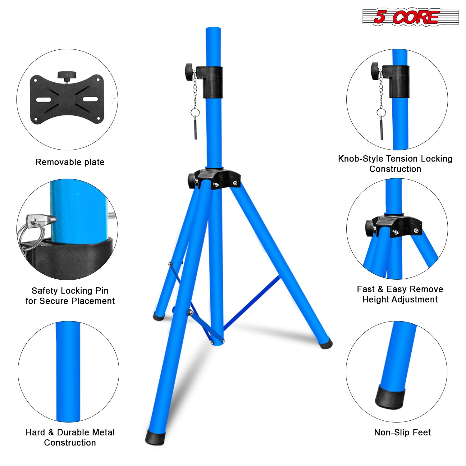 5코어 스피커 스탠드 삼각대 플로어형 짧은 조절식 DJ - Speaker Stand Tripod 리뷰 및 가격