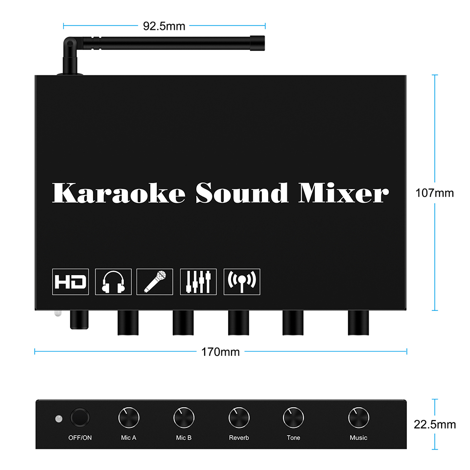 오디오 믹서 오디오 믹서DJ 컨트롤러/오디오(마이크 A - Audio And Music Mixer 리뷰 및 가격
