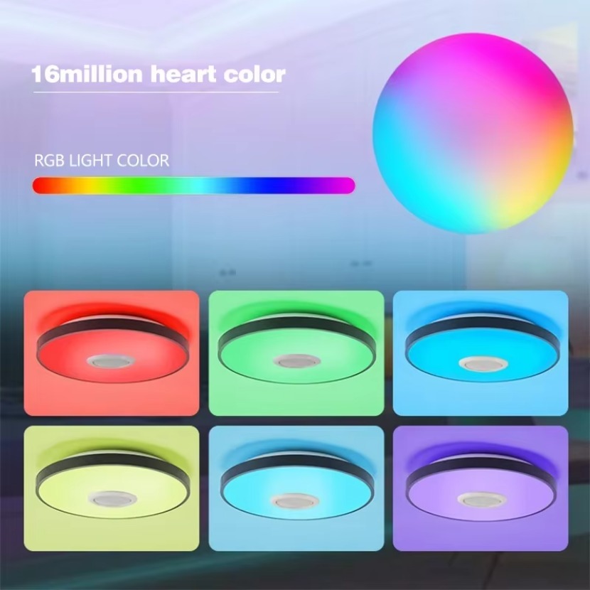 TUYA 스마트 음악 천장 LED 조명, RGB 리모컨 - Audio Music Apps 리뷰 및 가격