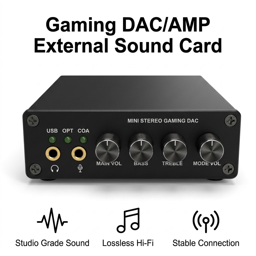 미니 게이밍 DAC 헤드폰 앰프 외부 사운드 카드 US - Portable Amplifier Mini 리뷰 및 가격